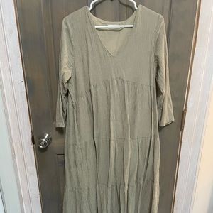 Neuflora Newport dress green and cream